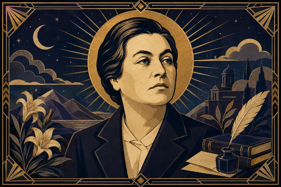 Retrato de Gabriela Mistral