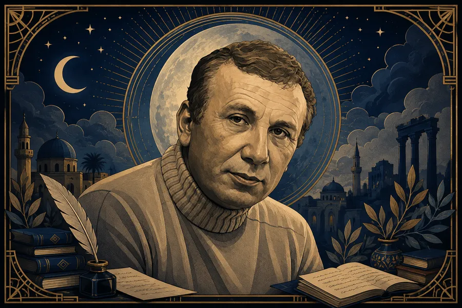 Retrato de Nizar Qabbani